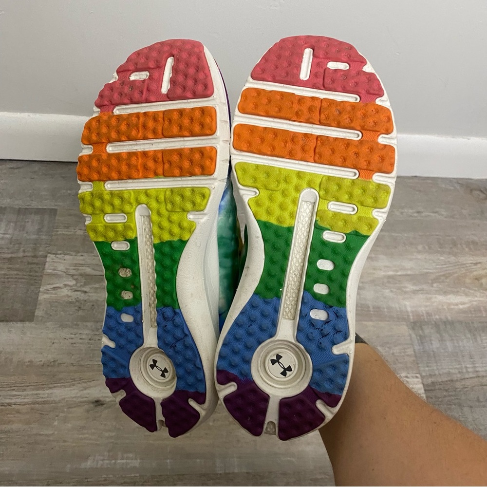 Under Armour Unisex UA HOVR Phantom Slip Pride Shoes *like NEW* size 8.5 w/7 m - Picture 7 of 7
